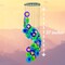 Wind Chimes Capiz Sea Glass Shells Large 27 Inch outside Windchimes Peacock Home Decor Outdoor Garden Patio Yard Lawn Unique Gifts for Mom Grandma Woman Sympathy Memorial Remembrance